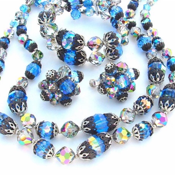 Vendome Jewelry - VENDOME Glamour Crystal Necklace Bracelet Designer